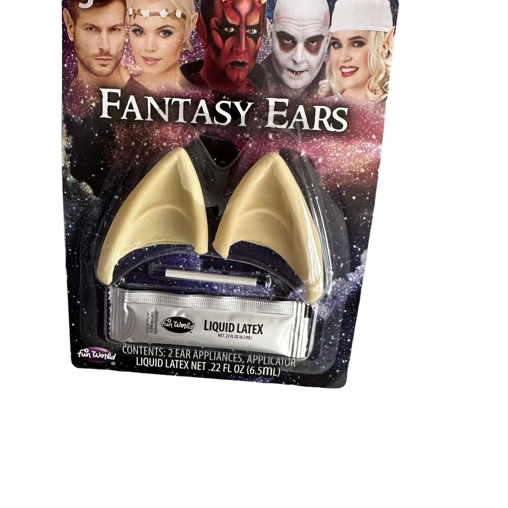 Fantasy Ears Latex Elf Pixie Fairy Cosplay Vampire Halloween Costume Props NEW